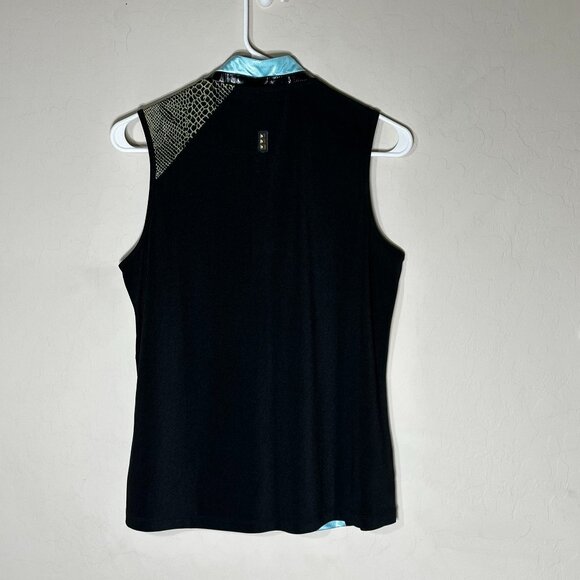 Jamie Sadock Women's Small Sleeveless Top 1/4 Zip Golf Sporty - Picture 2 of 5